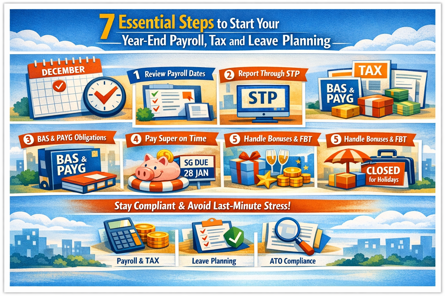 7 Essential Steps to Start Your Year‑End Payroll, Tax and Leave Planning